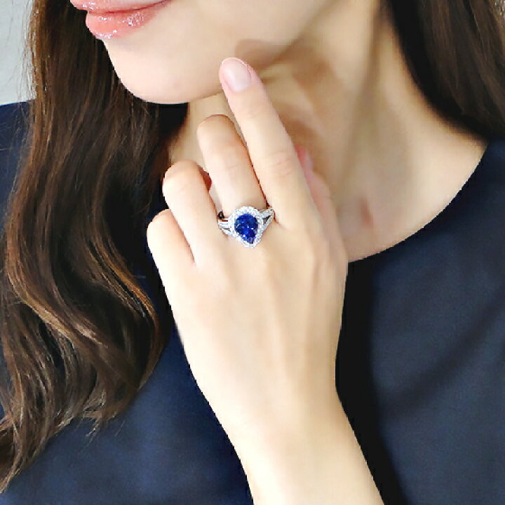 楽天市場】K18WG【1.16ct】タンザナイト＆ダイヤモンド リング【送料 