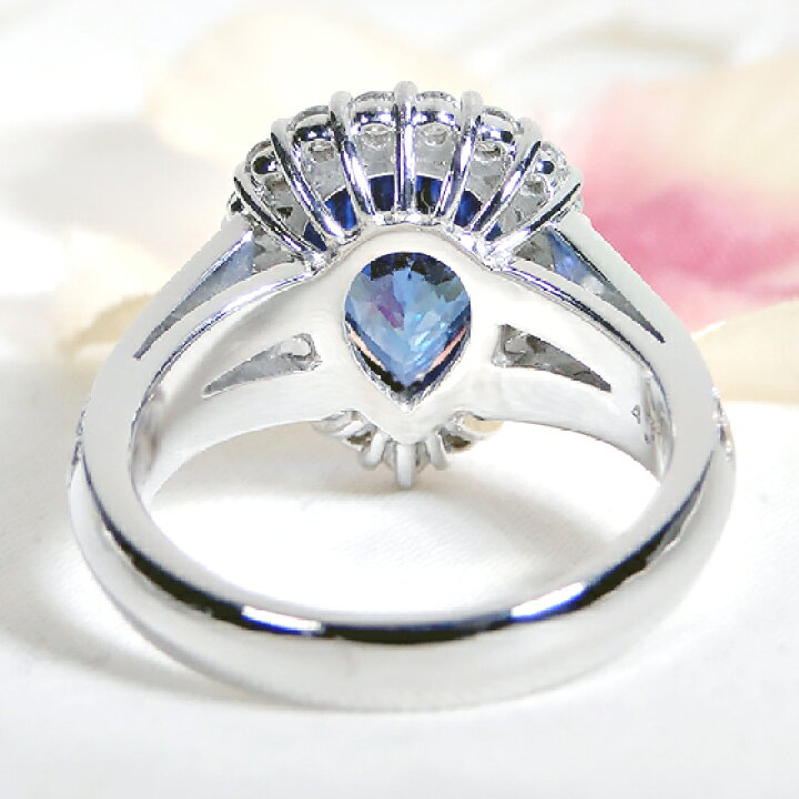 楽天市場】K18WG【1.16ct】タンザナイト＆ダイヤモンド リング【送料  