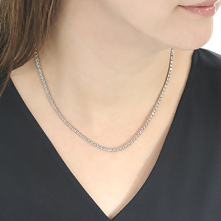 楽天市場】【10.0ct】Pt900【VS-SI】【45cm】 ダイヤモンド テニス 