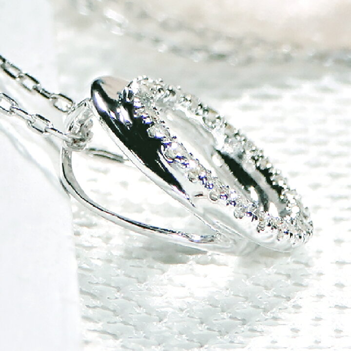 楽天市場】【限定7本】K18WG【0.09ct】サークルモチーフ ダイヤモンド 