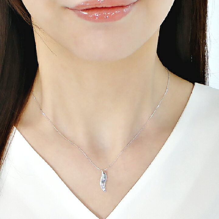 楽天市場】【限定10本】K18WG【0.10ct】 ダイヤモンド 縦長モチーフ 
