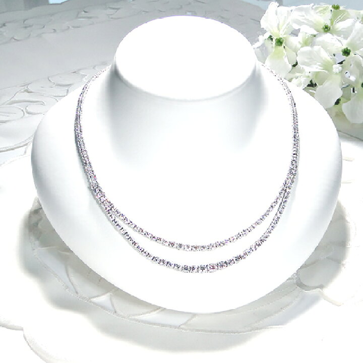 楽天市場】【10.0ct】Pt850 ダイヤモンド 2連 ネックレス【送料無料 