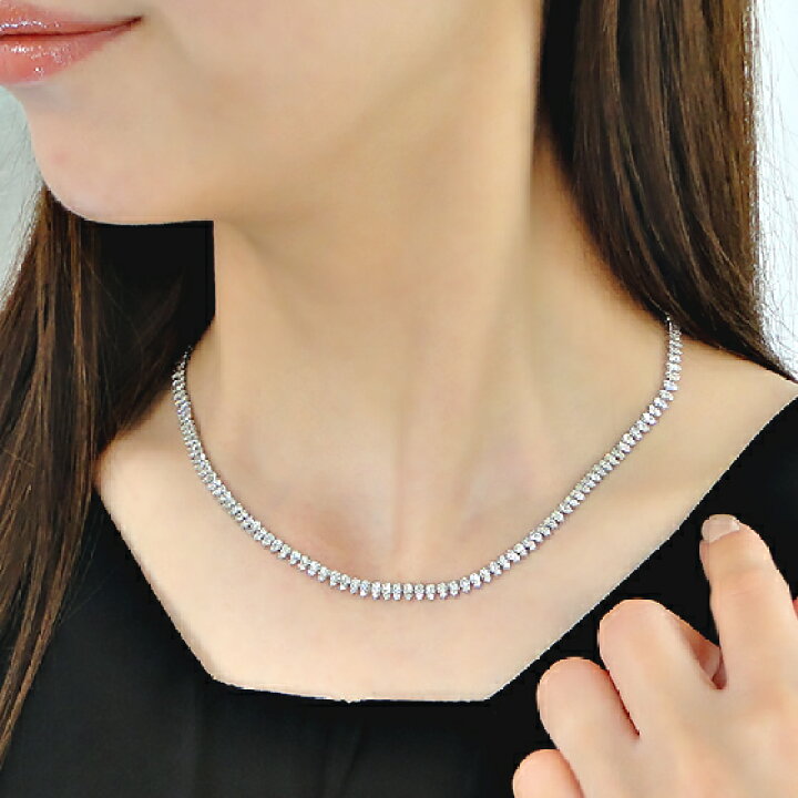 楽天市場】【5.0ct】K18WG ダイヤモンド ネックレス【送料無料】18金 