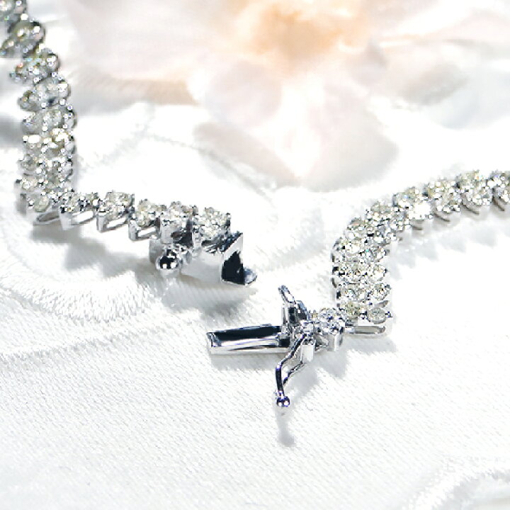 楽天市場】【5.0ct】K18WG ダイヤモンド ネックレス【送料無料】18金 