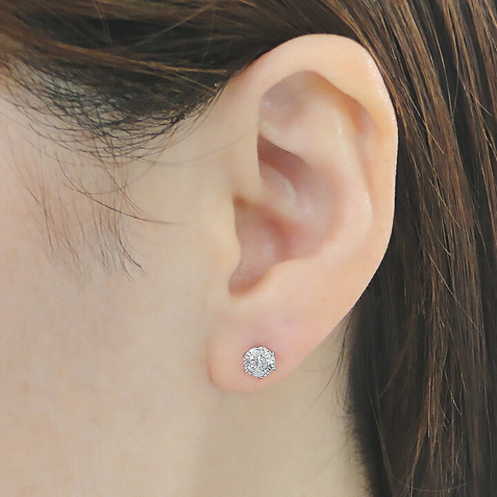 楽天市場】Pt900【1.0ct】ダイヤモンド 一粒 ピアス【送料無料 