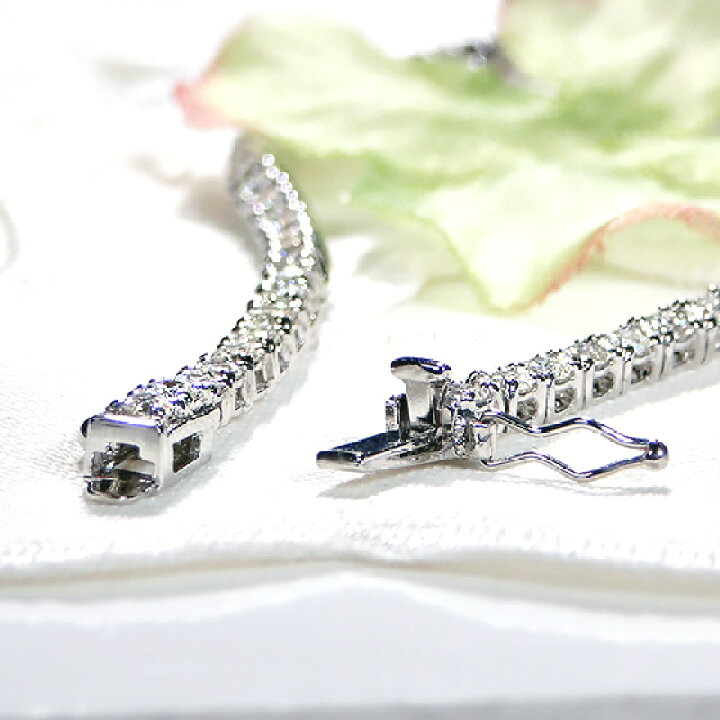 楽天市場】【3.0ct】Pt850 ダイヤモンド テニス ブレスレット【送料 