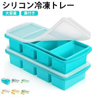 アイストレー 250ml 大容量 製氷皿 蓋付き ふた付き 2分割 スープ保存 シリコン 4分割 製氷皿 500ml 離乳…