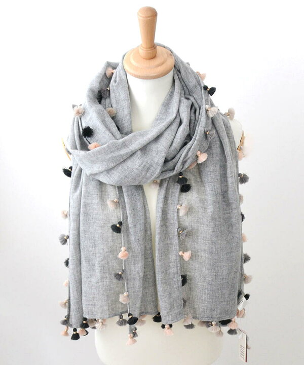 楽天市場】CITRUS シトラス ミックス POMPOM レディース 大判 ウール  