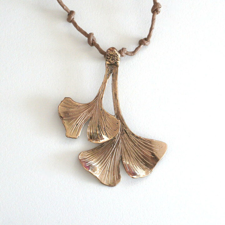 楽天市場】RENARD BIJOUX レナードビジュー 銀杏 葉 ネックレス GINKO 