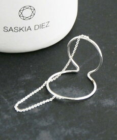 SASKIA DIEZ サスキア ディッツ シルバー WIRE EARCUFF DOUBLE NO2 チェーン付き