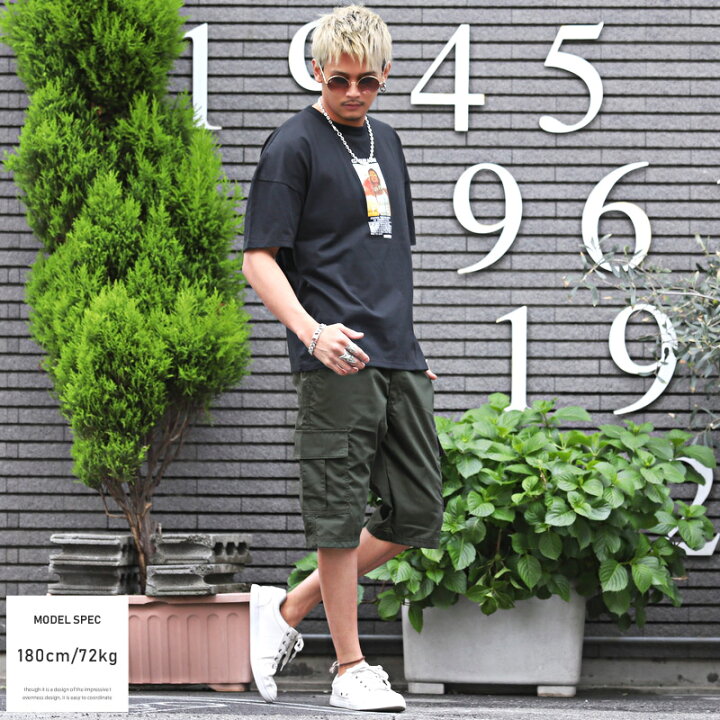 カーゴパンツ メンズ ショートパンツ 短パン 五分丈 ビター系 BITTER 【カーゴショートパンツ】カーゴ ポケット ハーフパンツ ショート丈 ミリタリー 無地 コットン ゆったり ワイド アーミー シンプル ストリート カジュアル 春夏 pm-9564 ラグスタイル ショートパンツ カジュアル ストリート系 カーゴパンツ カーキ L