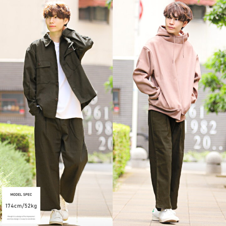 楽天市場】テーパードパンツ メンズ ワイドパンツ ツイル コットン 