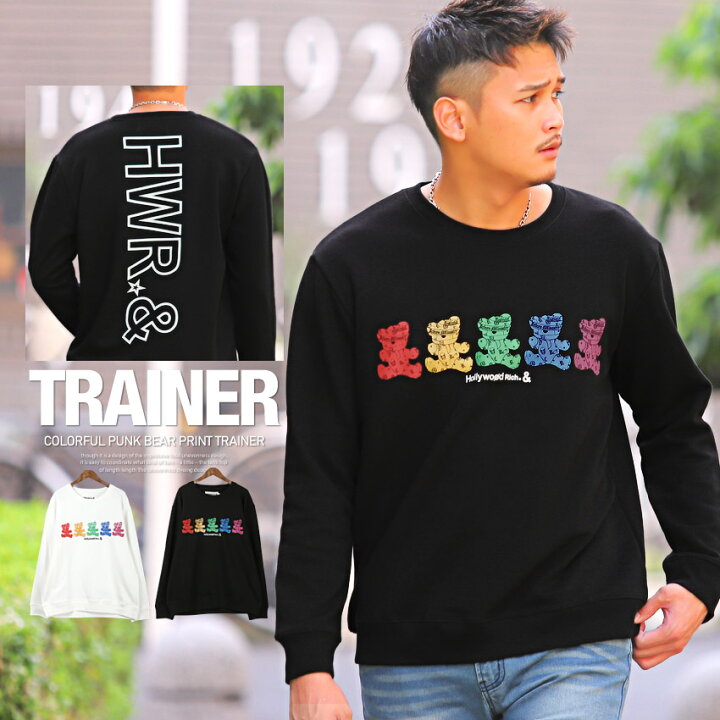 楽天市場】△送料無料△ トレーナー メンズ スウェット ベア クマ ロゴ  