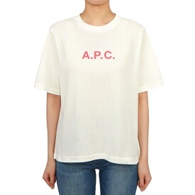 【3%オフクーポン配布中】【着後レビューで1000円OFFクーポン特典】 APC アーペーセー レディース 半袖Tシャツ COGAF F26179 AAB BLANC