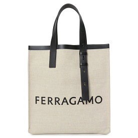 【3%オフクーポン配布中】【着後レビューで1000円OFFクーポン特典】 FERRAGAMO フェラガモ メンズ トートバッグ 24 1297 NERO 0764870