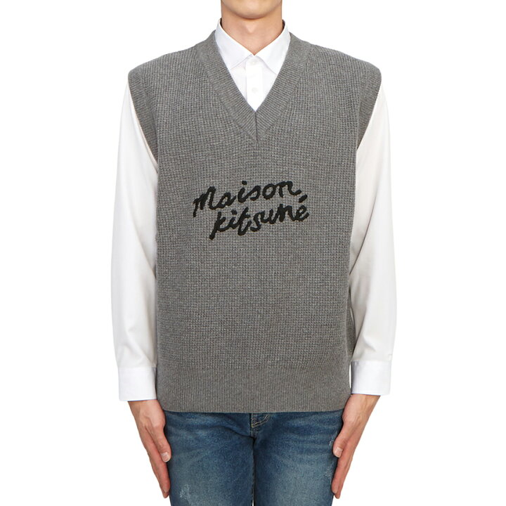 楽天市場】MAISON KITSUNE メゾン キツネ メンズ ベスト LM00815KT1063 