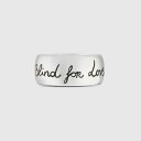 【国内正規品】GUCCI グッチ Blind For Love/ブラインドフォーラブ RING/リング シルバー・エングレービングリング 455248 J840...