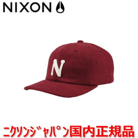 【国内正規品】NIXON ニクソン Cap/キャップ/帽子 メンズ レディース PREP WOOL STRAPBACK HAT/プレップ ウール ストラップバック ハット　NC28352742-00　