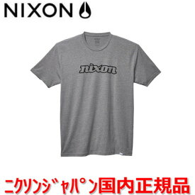 サスティナブル 【国内正規品】NIXON ニクソン Tシャツ メンズ レディース OG Script S/S エコTシャツ OGスクリプト ダークヘザーグレー/ブラック サイズS/M/L/XL S28582942