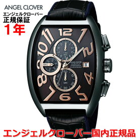 【国内正規品】ANGEL CLOVER エンジェルクローバー 腕時計 ソーラー ウォッチ メンズ ダブルプレイソーラー DOUBLE PLAY SOLAR DPS38GY-BK