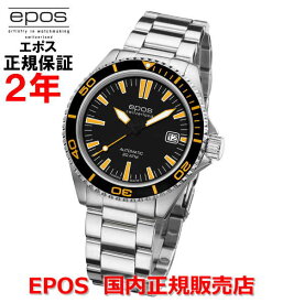 国内正規品 EPOS エポス メンズ 腕時計 自動巻 Sportive DIVER スポーティブ ダイバー 3413BKORM