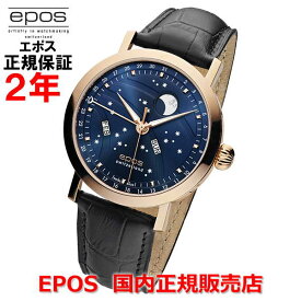 国内正規品 EPOS エポス メンズ 腕時計 自動巻 ムーンフェイス Oeuvre d'art Big Moon ウーヴル ダール ビッグムーン 3440RGBL