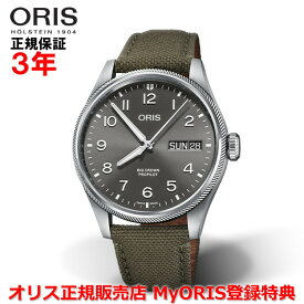 【国内正規品】 ORIS オリス ビッグクラウンプロパイロットビッグデイデイト 44mm Big Crown ProPilot BIG DAY DATE メンズ 腕時計 ウォッチ 自動巻き サテンベルト グレー文字盤 灰 01 752 7760 4063-07 3 22 02LC