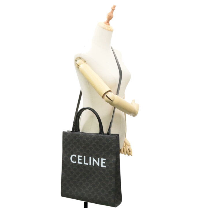 楽天市場】CELINE セリーヌトリオンフ ミディアム バーティカルカバ 