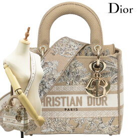【返品OK】Christian Dior クリスチャンディオール レディディーライト ミディアム トワル・ドゥ・ジュイ ソヴァージュ レディディオール キャンバス 2WAYハンドバッグ 斜めがけ 50MA★0245【中古ABランク】