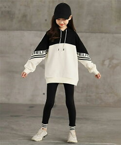 子供服 セットアップ キッズ スウェット 上下セット 女の子 フード付きパーカー レギンスパンツ 2点セット スポーツウェア ジャージ ガールズ 女児服 おしゃれ 韓国 春秋