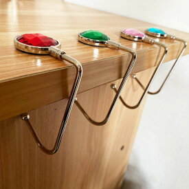 3個入り バッグハンガー カバン掛けフック 耐荷重15kg クリッパ ダイヤモンド バッグフック カバン掛け 丸型 生活用品 生活雑貨 テーブル 便利グッズ カバン 鞄 かばん フック バックフック