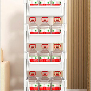 天板付き 隙間収納 キャスター付き 3段 おしゃれ 組立簡単 収納棚 収納ワゴン キッチン収納 本棚 キッチンワゴン バスケットトローリー キッチンストッカー 4段 軽量 工具不要 収納カート 小