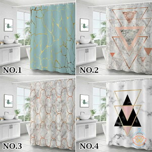 シャワーカーテン 北欧風 透けない 英字柄 幾何柄 防カビ バスカーテン 間仕切り フック付き お風呂カーテン おしゃれ カーテン バスルーム バス用品 シンプル 撥水 遮像 浴室 洗面所 ユニッ