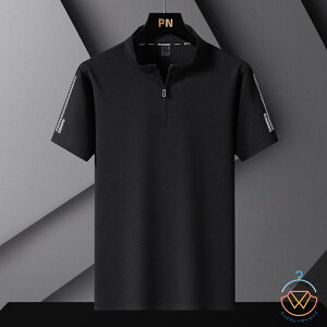 ゴルフウエア ポロシャツ メンズ 半袖 ハーフジップ ゴルフシャツ ハイネック 速乾 ドライ tシャツ トップス モックネック スポーツウェア 涼しい 無地 UPF50+ 紫外線対策 日焼け対策 カット