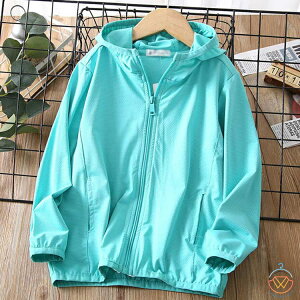 UVカット パーカー キッズ ジャケット 女の子 男の子 接触冷感 ウインドブレーカー ジャンパー フード付き 無地 uvカット マウンテンパーカー 薄手 子供服 アウター 通気性 柔らかい 紫外線対