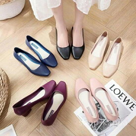 スク 婦人靴 パンプス レイン 通勤 雨の日 雨 靴 ローヒール 痛くない パンプス 雨靴 レディース レインシューズ レインパンプス