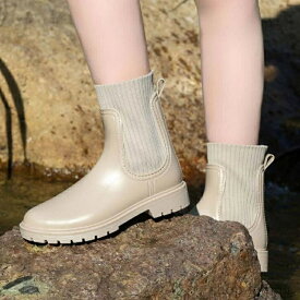 ブーツ 防水 サイドゴアブーツ レインシューズ ショートブーツ 痛くない レディース おしゃれ 切り替え 雨 雪 雨靴