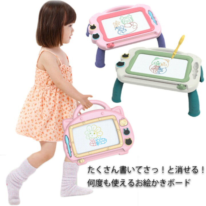 楽天市場 お絵かきボード おもちゃ 子供 送料無料 カラフルおえかきボード マグネット ペン付き こども 学習 タブレット 磁石 幼児 お絵かき 落書き 男の子 女の子 3歳 4歳 5歳 玩具 知育 プレゼント Luxor