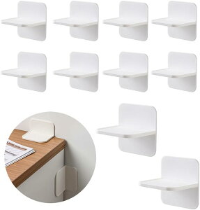 【100円クーポンあり】家具転倒防止 耐震ストッパー 地震転倒防止 10個セット 耐震グッズ 粘着式 しっかり固定 地震対策 穴開け不要 本棚 カラボックス 冷蔵庫 転倒防止 (10個セット)