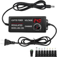 ACアダプター マルチ ボルト DC 3~24V 72W 3A マルチ 電源 AC アダプター 9個変換プラグ付き アダプター …