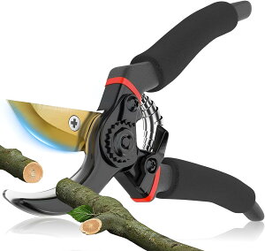 【100円クーポンあり】剪定ばさみ 剪定バサミ 剪定鋏 切れ味 2段階調節可能 SK85高炭素鋼刃 フッ素コーティング 錆びにくい 握りやすい 枝切りバサミ 園芸ハサミ 園芸用はさみ 錆びにくい 軽