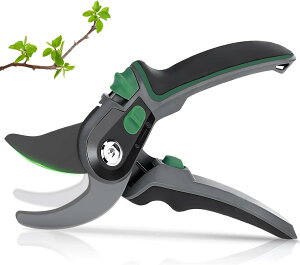 剪定バサミ 剪定鋏 剪定ばさみ 2段階調節可能 SK85高炭素鋼 アルミ合金 枝切りバサミ 園芸ハサミ 園芸用はさみ 錆びにくい 開口部35mm 軽量化アルミハンドル 握りやすい 果樹 庭木 盆栽 庭園作