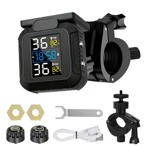 �yP5�{�I�労�ӍՁz��C���Z���T�[ TPMS �Z���T�[ �U�����m �^�C���C�����x���� ���z�G�l���M�[/USB�_�u���[�d ���t���ȒP ���Ԏ�Ή� 0-5.0 Bar �^�C����C�����j�^�[