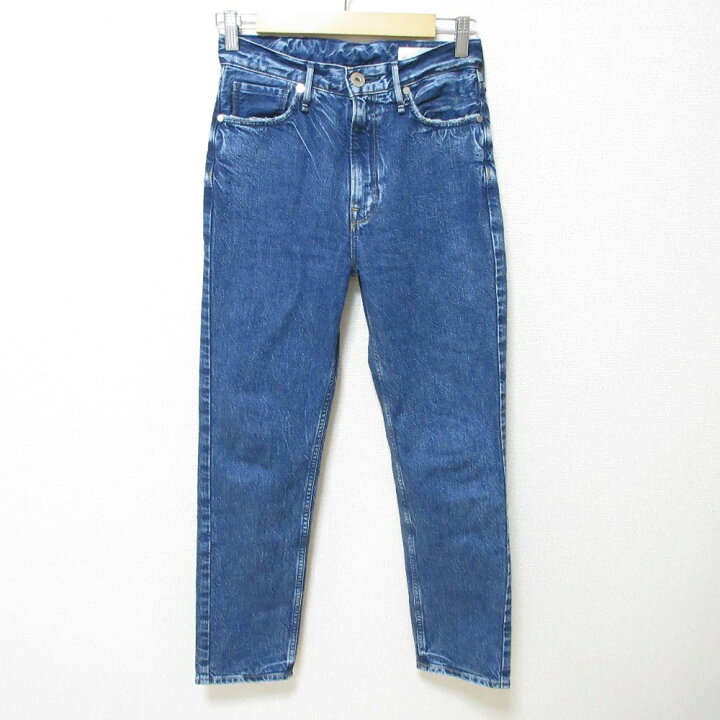 アッパーハイツ LAKE ダメージ加工デニムパンツ レディース 21 ブルー  