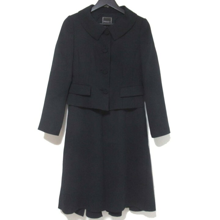 美品 FOXEY フォクシー シングル ジャケット ひざ丈ワンピース  