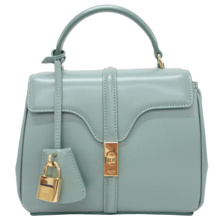 楽天市場】【中古】 新品同様 CELINE セリーヌ ミニ 16 セーズ レザー  