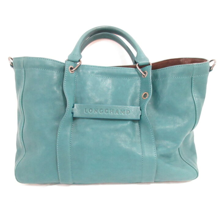 楽天市場】【中古】良品 LONGCHAMP ロンシャン 3D 2way レザー トート 