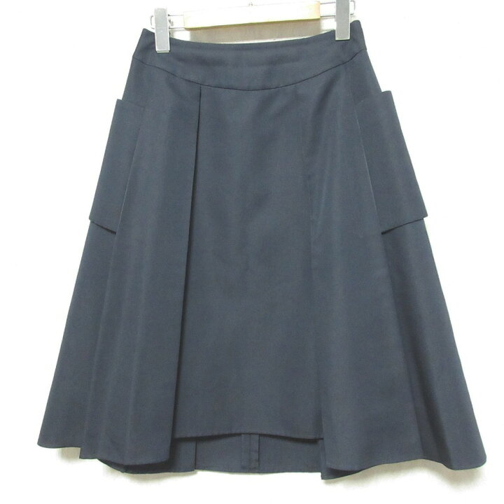 楽天市場】【中古】 良品 Rene ルネ ひざ丈 ギャザーフレアスカート 