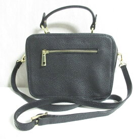 【中古】 新品同様 23SS Intrend イントレンド マックスマーラ レザー 2WAY カメラバッグ ハンドバッグ ショルダーバッグ ブラック レディース Luxs ブランド古着のリュクス