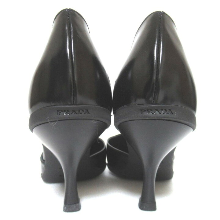 楽天市場】【中古】新品同様 PRADA プラダ レザー ポインテッドドゥ  